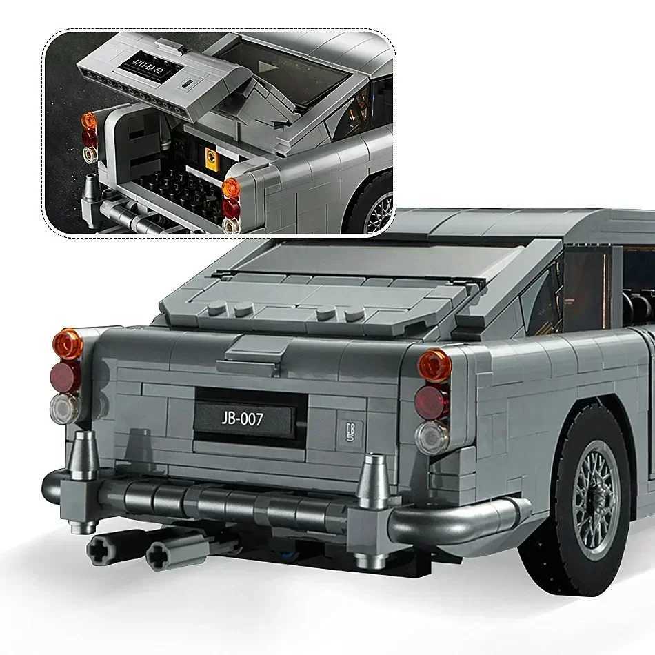 Building block In Stock 007 Bond Tech Car Series 1295PCS 10262 Building Blocks Marti DB Children Model Gifts Toys Astones Classic Car C251108