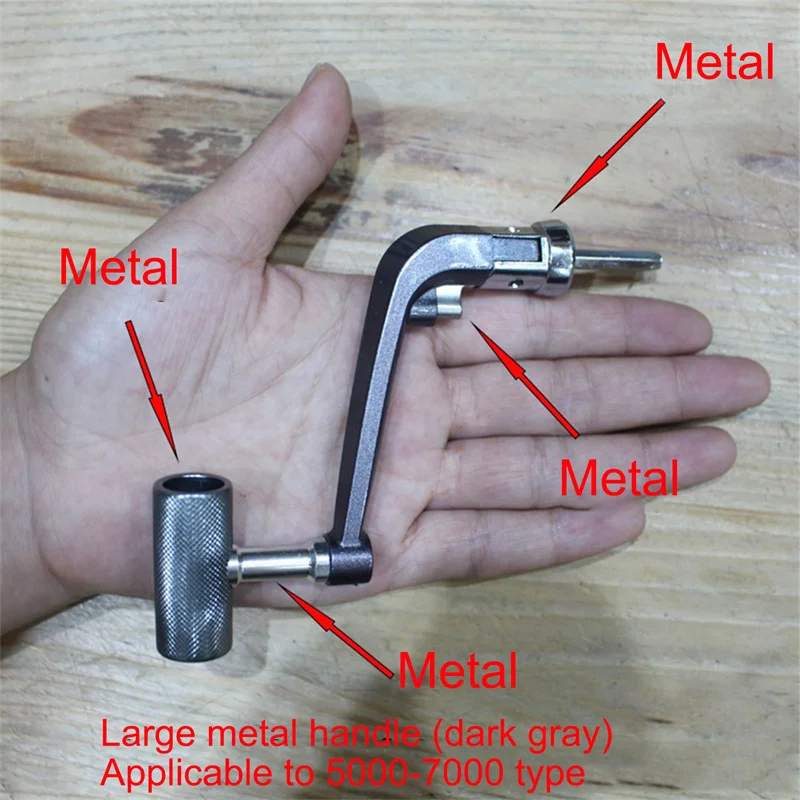 Spinning 1PCS Reel Metal Handle Grip Fishing Reel Replace Folding Rocker Arm Crank Handle Replacement smile