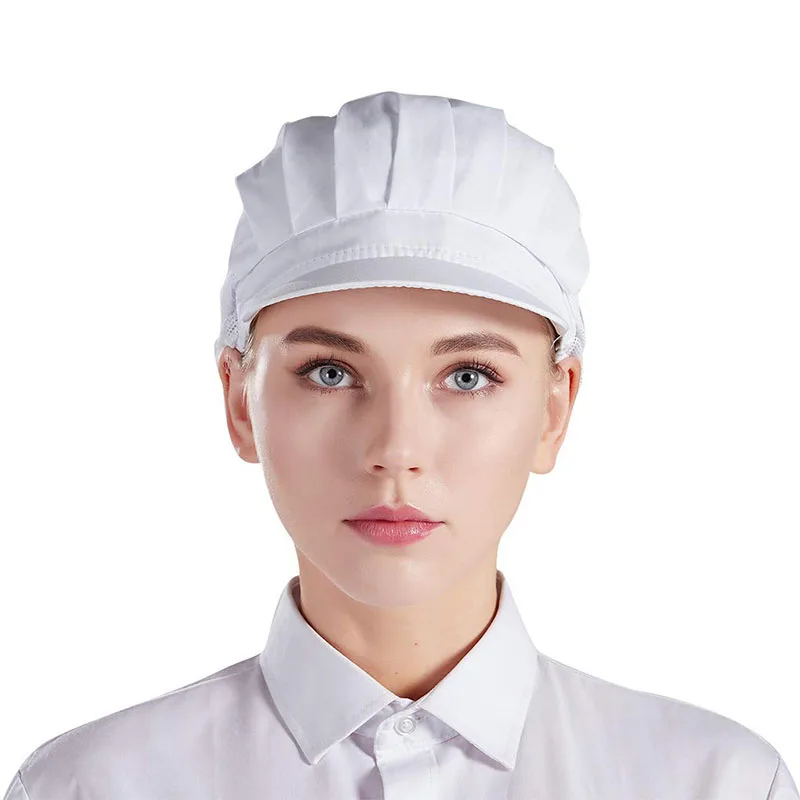 Both Sexes Mesh Breathable ddmysmile Workshop Cap Hotel Restaurant Kitchen Cafe Bakery Work Hats Catering Industry Back Kitchen Chef Cap Smile