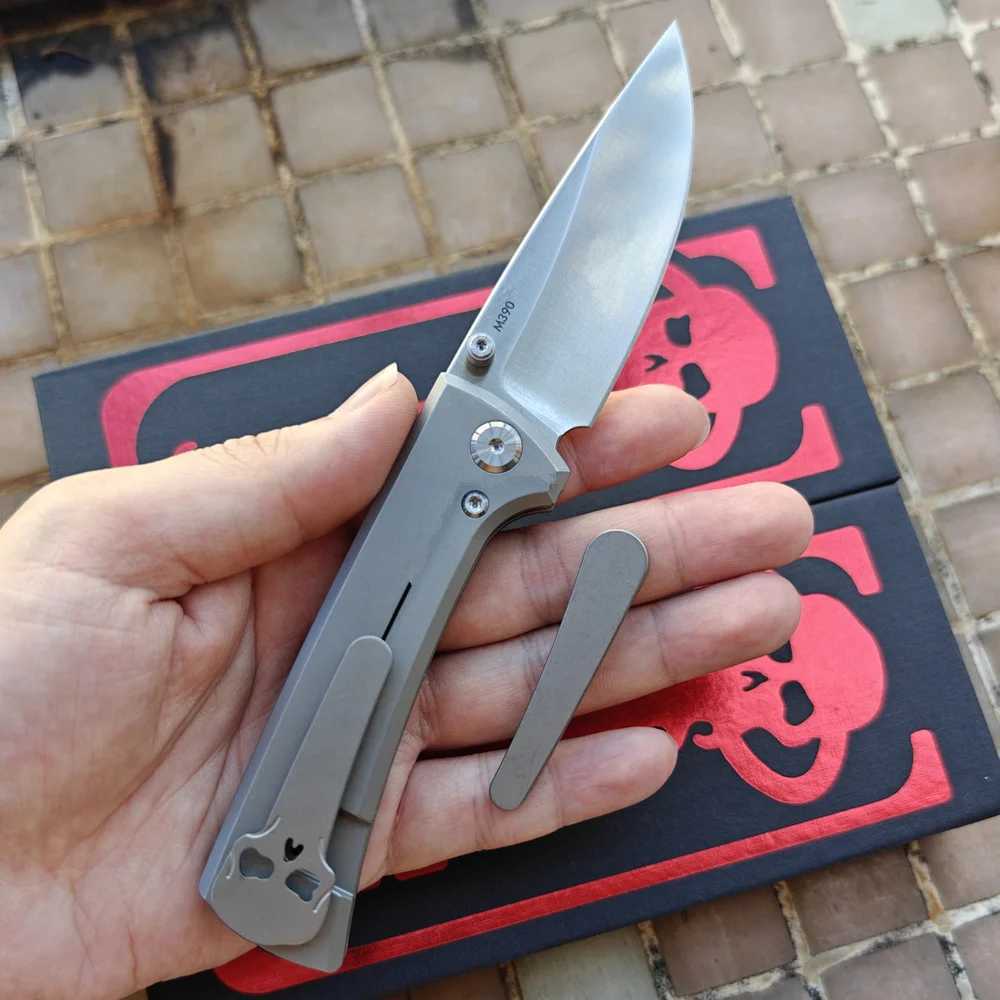 JUFULE New Chaves Ultramar RCK9 Ceramic Bearing Titanium Mark M390 Survival EDC Tool Camping Hunting Outdoor Tactical Folding Knife X241108