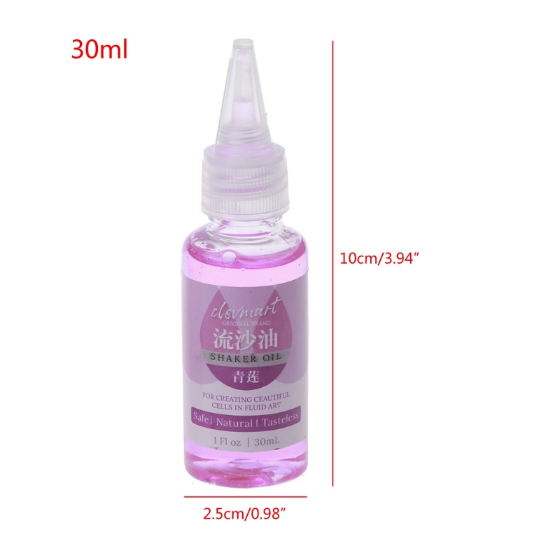 30ml Silicone Pouring Oil Acrylic UV Epoxy Resin Silicone Mold Liquid Flow Art Oil Resin Shaker Quicksand Oil Art Dropship