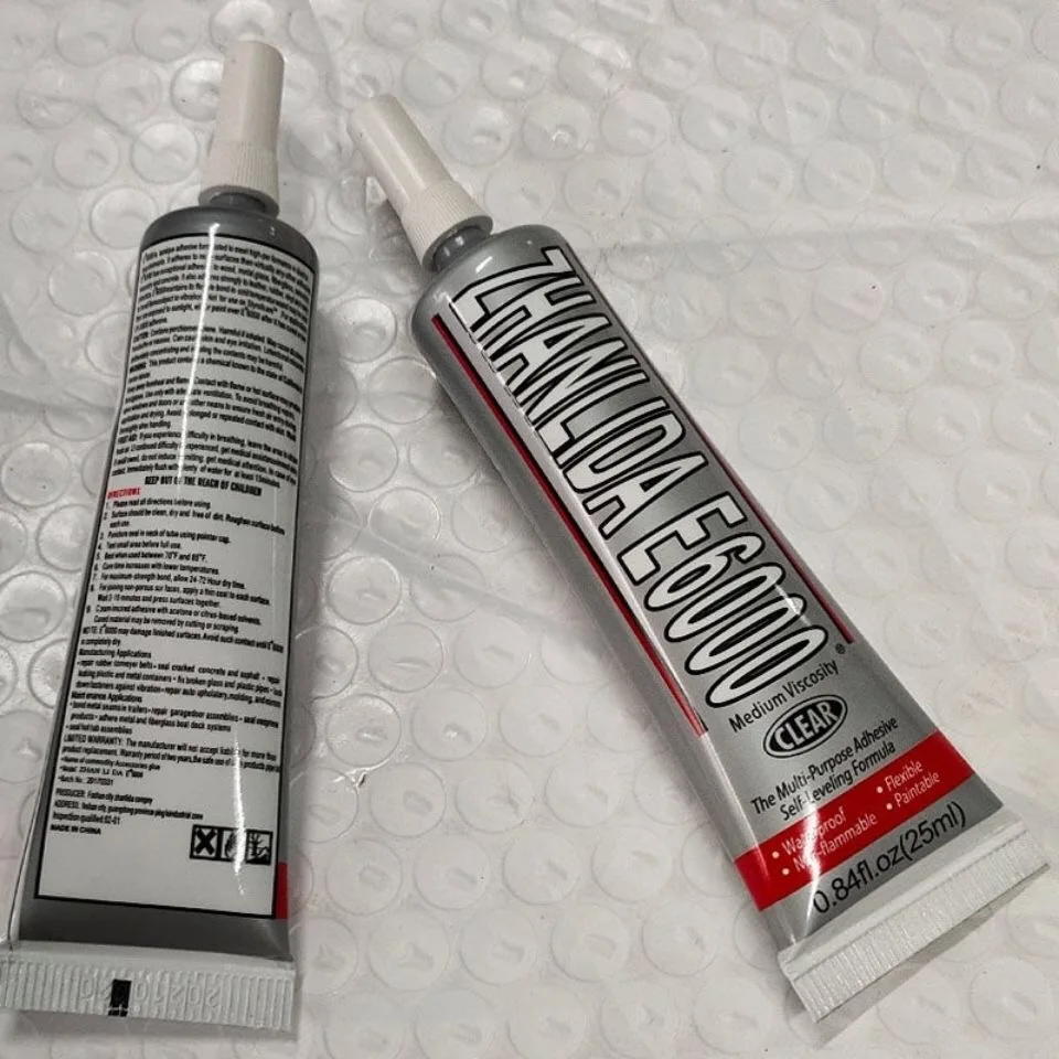 50ml E6000 Jewelry Crafts Multipurpose Adhesive Crystal Cloth Rubber Beads Bonding Super Liquid Glue Repair Phone Screen Glass