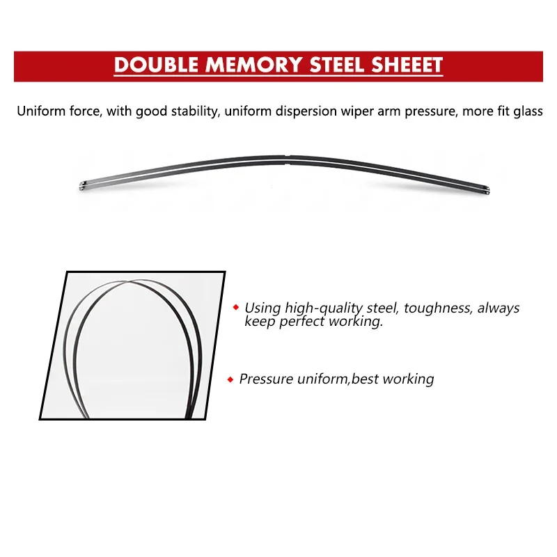 For Patrol KAWOO Nissan Y60/Ptrol GR Y61/Patrol Y61/Patrol Y62 Car Windcreen Wipers Blades Year From 1987 To 2016 Fit U Hook Arm smile Y61/ Y61/