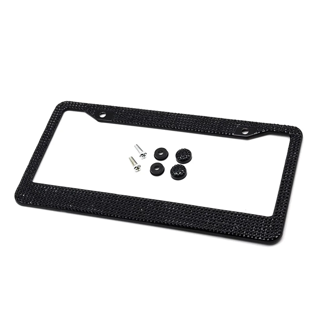Dia 2025 License Plate new Frame for US Car Bling Glitter Rhinestone Holder