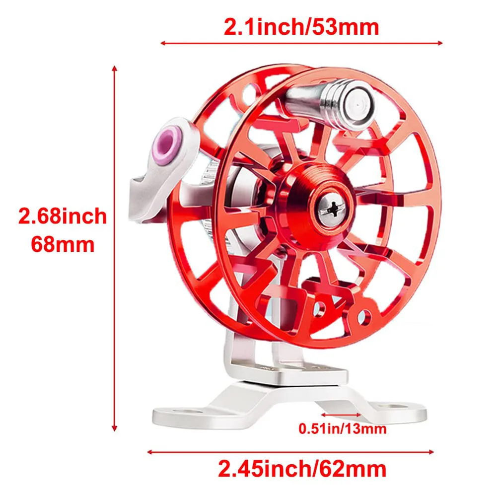 Metal 1PC 53mm/50g All Fishing Reel Upgrade Base Lightweight Mini Fly Wheel Fishing Tackle For Trout Pike Dropship smile