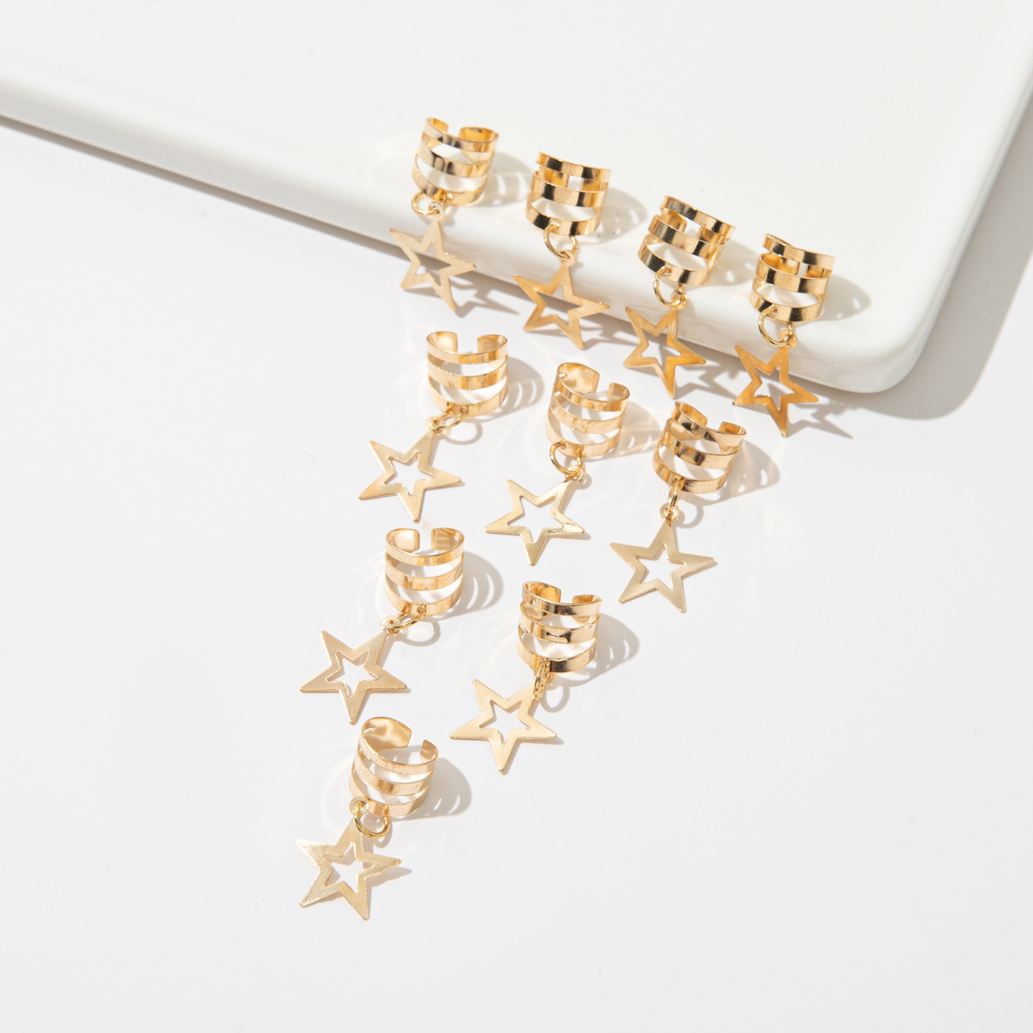 Twist Braid Hair Ornament Dirty Braid Hair Buckles Spiral Hollow Star Rings Women Circle Hoop Braid DIY Pendant Hair Accessories 83226 5 aee45