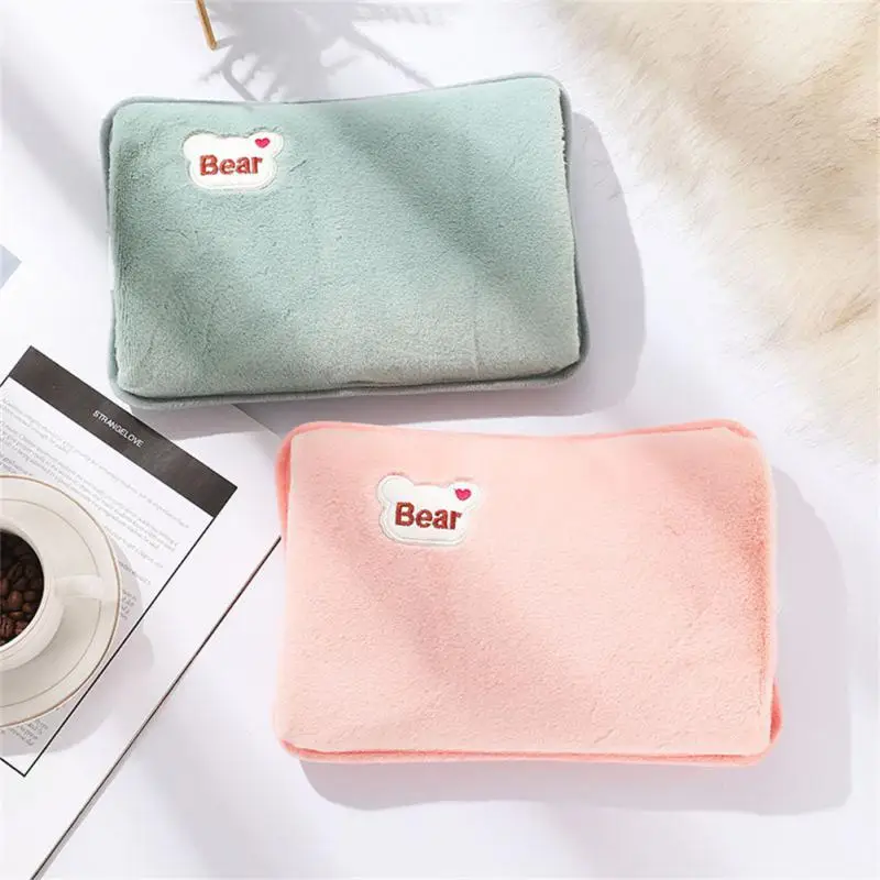2023 New Electric Hot Water Bag Soft Winter Hand Warmer Reusable Hot Water Bottle EU Plug Rechargeable Warm Hand Pocket