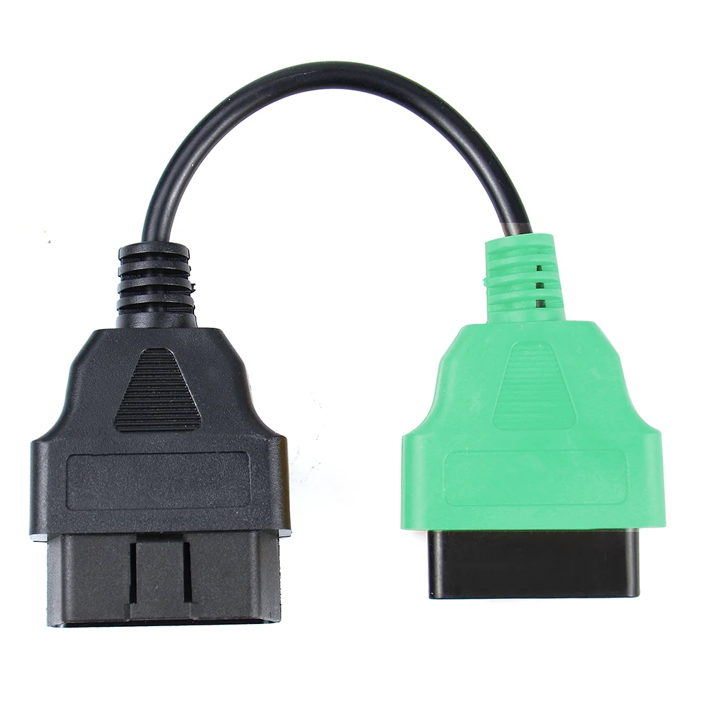 1pcs Fiat Newest for Ecu Scan Adaptor Connector 16pin OBD2 16pin Cable OBD Cable For Fiat Alfa Romeo 6 Color with High Quality smile