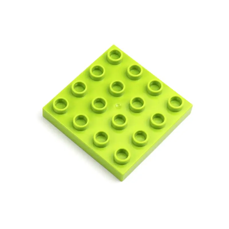 4 Plate 4 x Building Blocks Big Size Two-sided Baseplate Compatible with Lego Duplo Bricks MOC Children Birthday Toys smile
