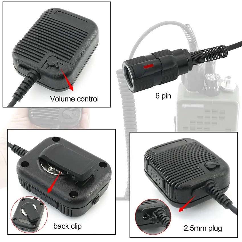 Tactical Military Adapter6 Pin PTT Handheld Speaker Microphone for AN/PRC 148 152 163 Walkie Talkie ,PRC-152 Dummy Model