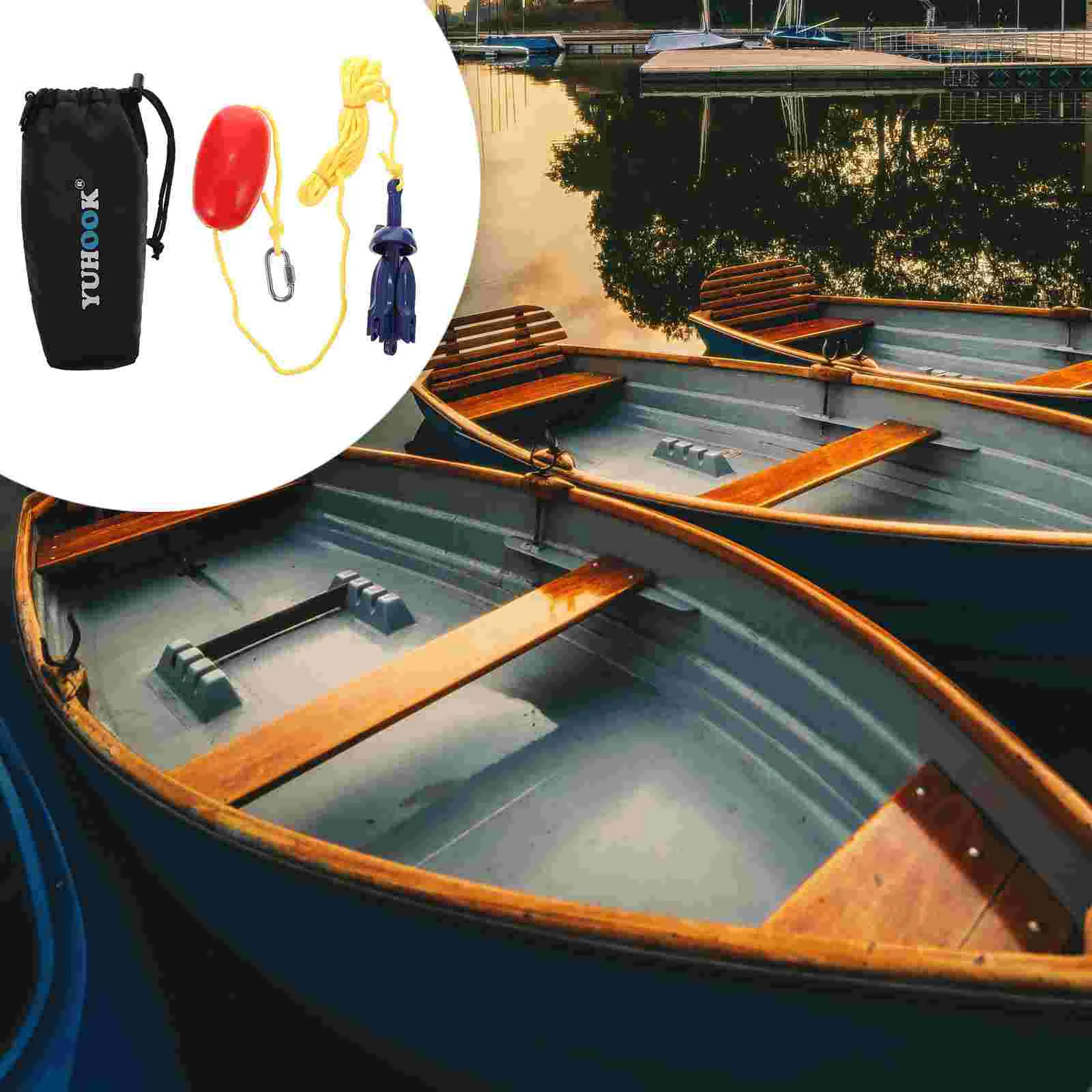 Kayak Anchor Ocean Fishing Aluminum Alloy Canoe Metal Inflatable Folding Raft Boat For pvc