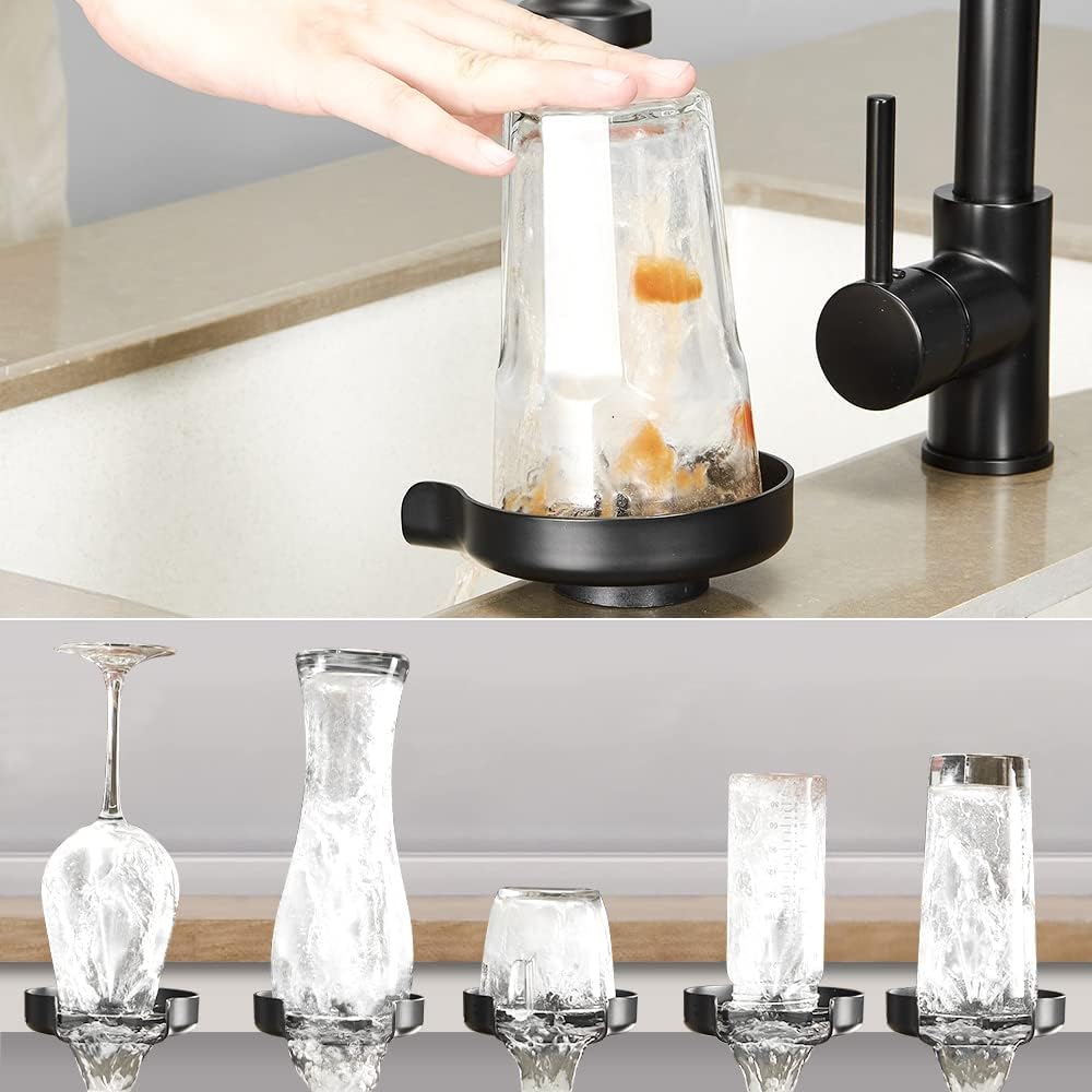 New glass washer home cup cleaning cup washing machine bar cup washer stainless steel cup washers gold five leaves