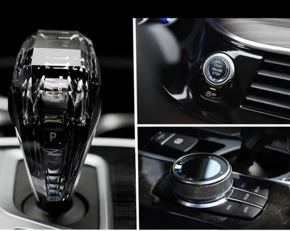 Car Crystal Gear Shift Knob 2025 For new 3/4/57 Series F10 G30 X3 X5 Series G05 G01G08 G02 Chassis gear lever Car Accessories