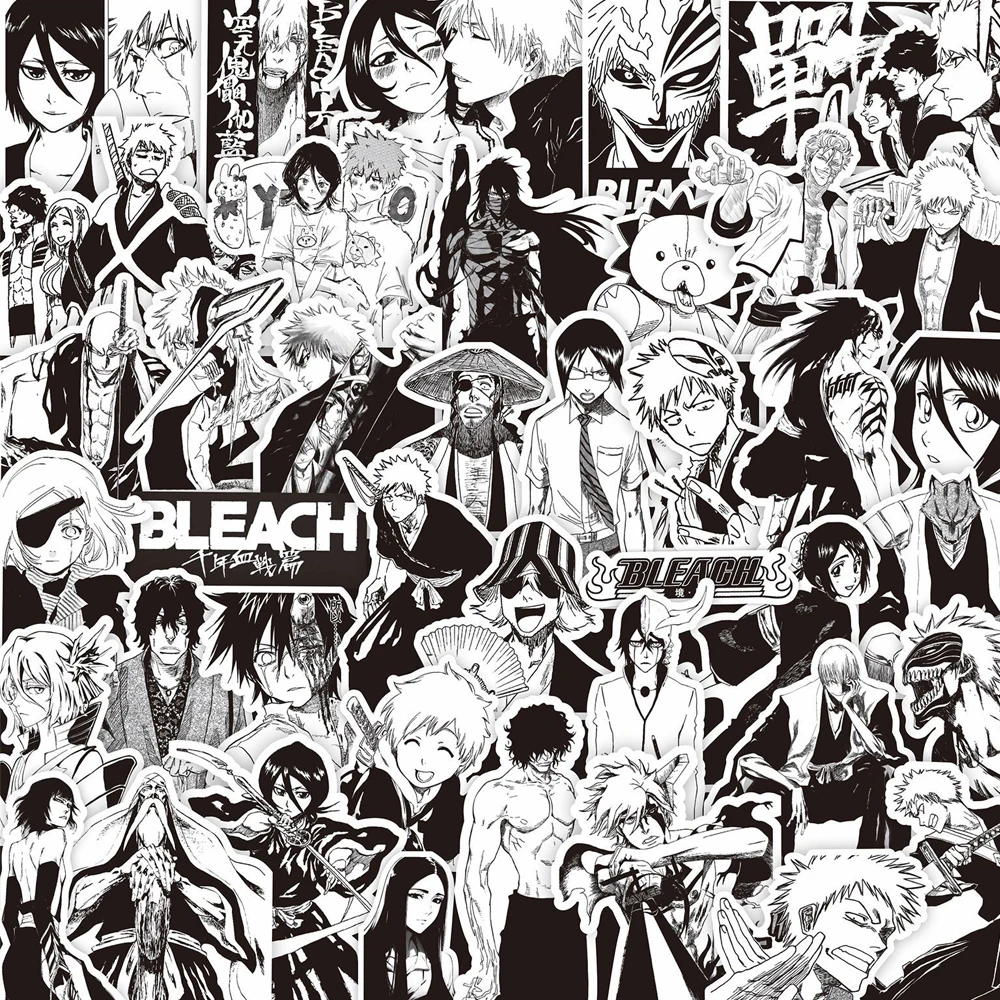 10/30/75PCS Fun Anime BLEACH Waterproof Graffiti new Sticker 2025 Laptop Computer Car Phone Case Carrying Case Guitar Waterproof Sticker