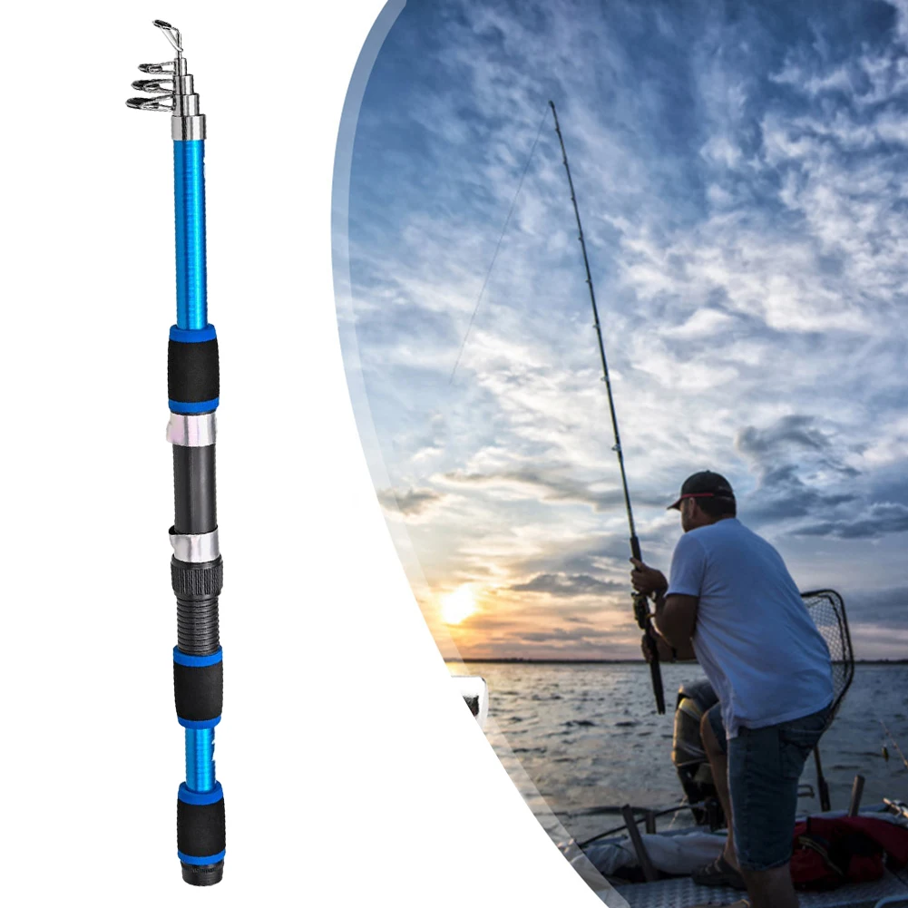 Telescopic Rods Sea Fishing Fishing Rod Portable Sea Spinning Pole Spinning Lure Fishing Rod Tackle Outdoor Fishing Accessories smile