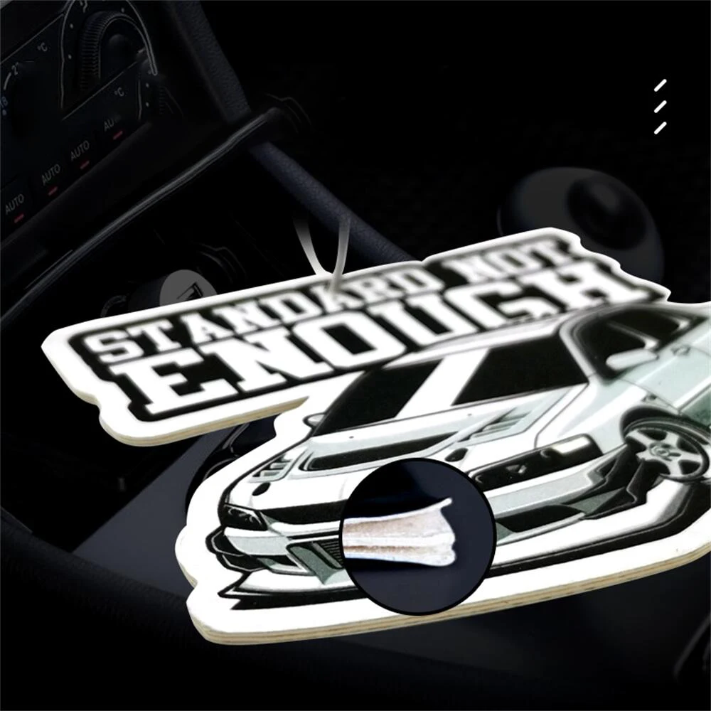 Air Newest Freshener Car JDM Racing Style Car Rear View Mirrow Hanging ddmysmile Pendent Soild Paper For TOYTA Camry Reiz Supra Corolla Smile