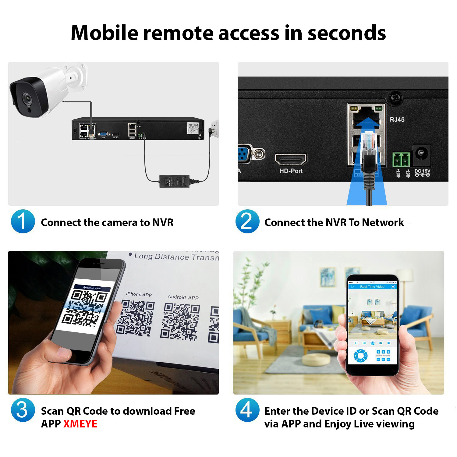 8CH 4k 8.0mp POE NVR CCTV System Kit IP Camera P2P IR IP66 Outdoor Weatherproof Video Security Surveillance XMEYE