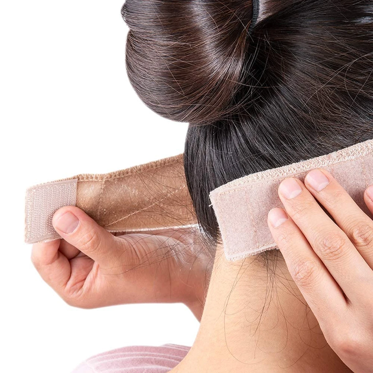 hot sale Adjustable Grip Headbands For Lace Frontal Wigs Double Sided Velvet Non-Slip Elastic Hair Band