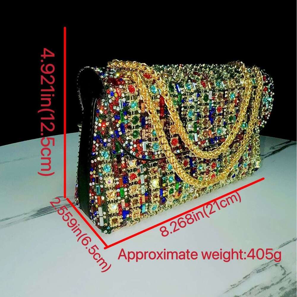 Luxurious Women's Evening Handbag - Exquisite Rhinestone Embellishments,Perfect for Banquet, Party, and Formal Occasions, Elegant Style Purse for