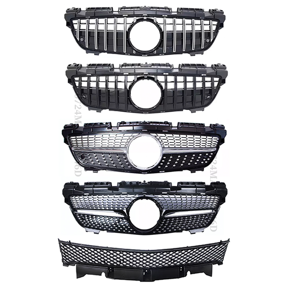 Perfect Match Front Hood Grille Mesh Racing Grill Grid Tuning Accessories For Mercedes Benz SLK R172 2011-2015 Diamond GT Style