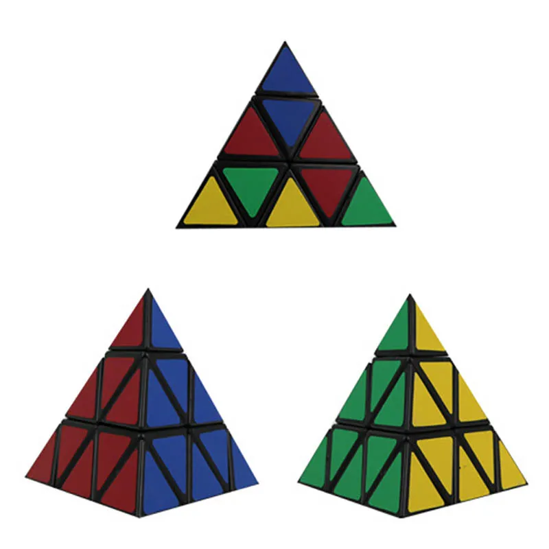 Pyramid Magic Cube 3x3 Cubo Magico Kids Intellectual Develop Game Learning Educational 3x3x3 Pyramid Puzzle Toys For Children