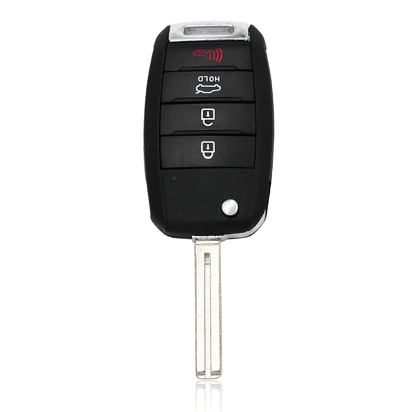 Buttons Remote Key 3/4 Case Shell Fob for KIA Rio Optima Cerato Carens Sportage Sorento Forte with Uncut TOY40 or HYN14R Blade smile