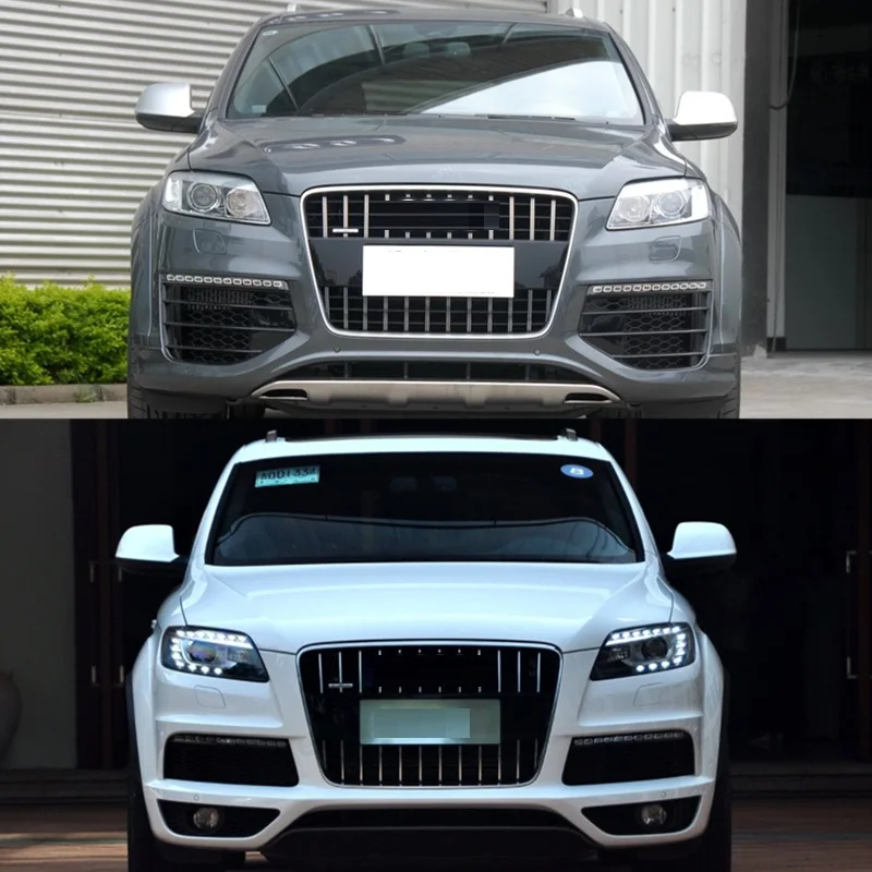 For Audi Q7 2010 2011 2012 2013 2014 2015 Headlights Cover Shell Headlamp Transparent Lampshade Glass Lamp Shell Original Lens