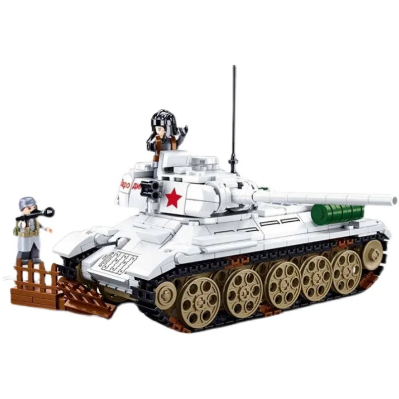 Landings 2022 Land Normandy Force Army Technical Ww2 Building ddmysmile Blocks SWAT Soldiers Heavy Tank Bricks Creative Boys Toys Smile
