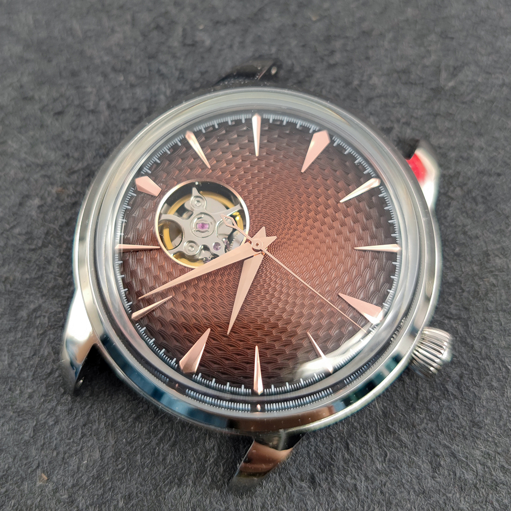 NH38 Mechanical Movement Parts 40mm Watch Case With Hollow Surface Dial Movement Watch Modification Accessories 10*14*15mm Watch Hands