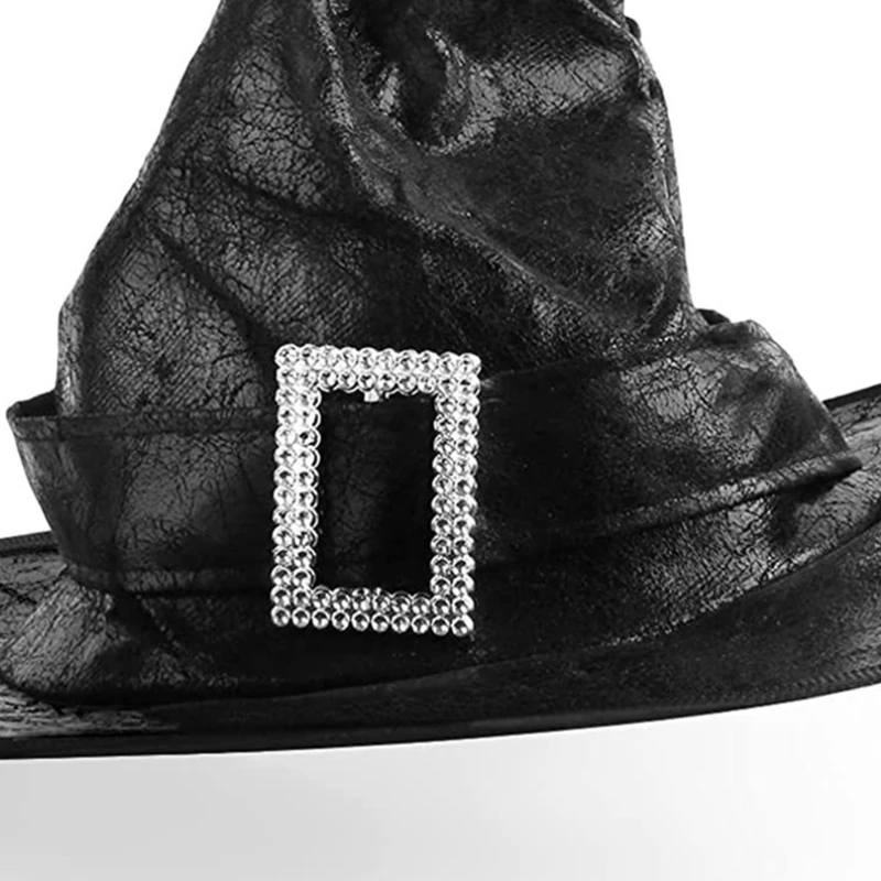 Witch Black Halloween Hat Women Cosplay Modern Accessories DXAA smile