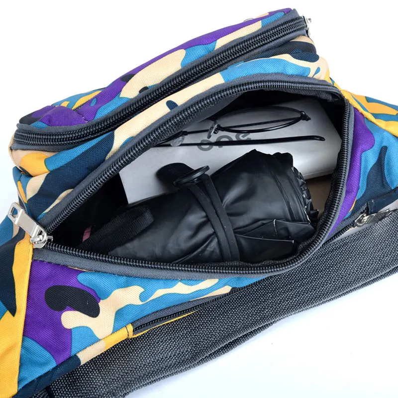 Canvas Bag YoReAi New Unisex Fanny Pack Waist Hip Belt Bags Purse Pouch Pocket Travel Running Sport Bum High Quality Waterproof smile