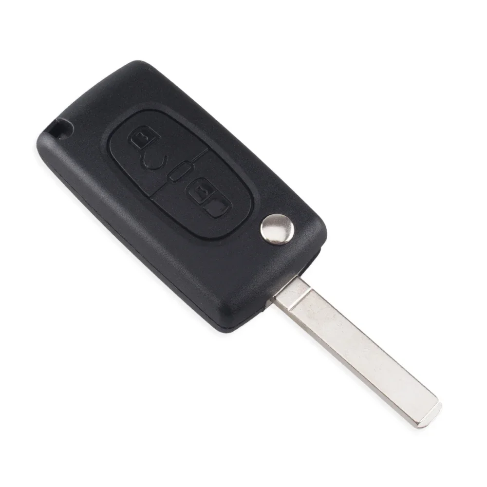For CE0536/0523 KEYYOU HU83 Peugeot 107 207 307 308 407 408 Parer For Citroen C3 C4 C5 C6 Berlingo Picasso Xsara Car Key Shell smile