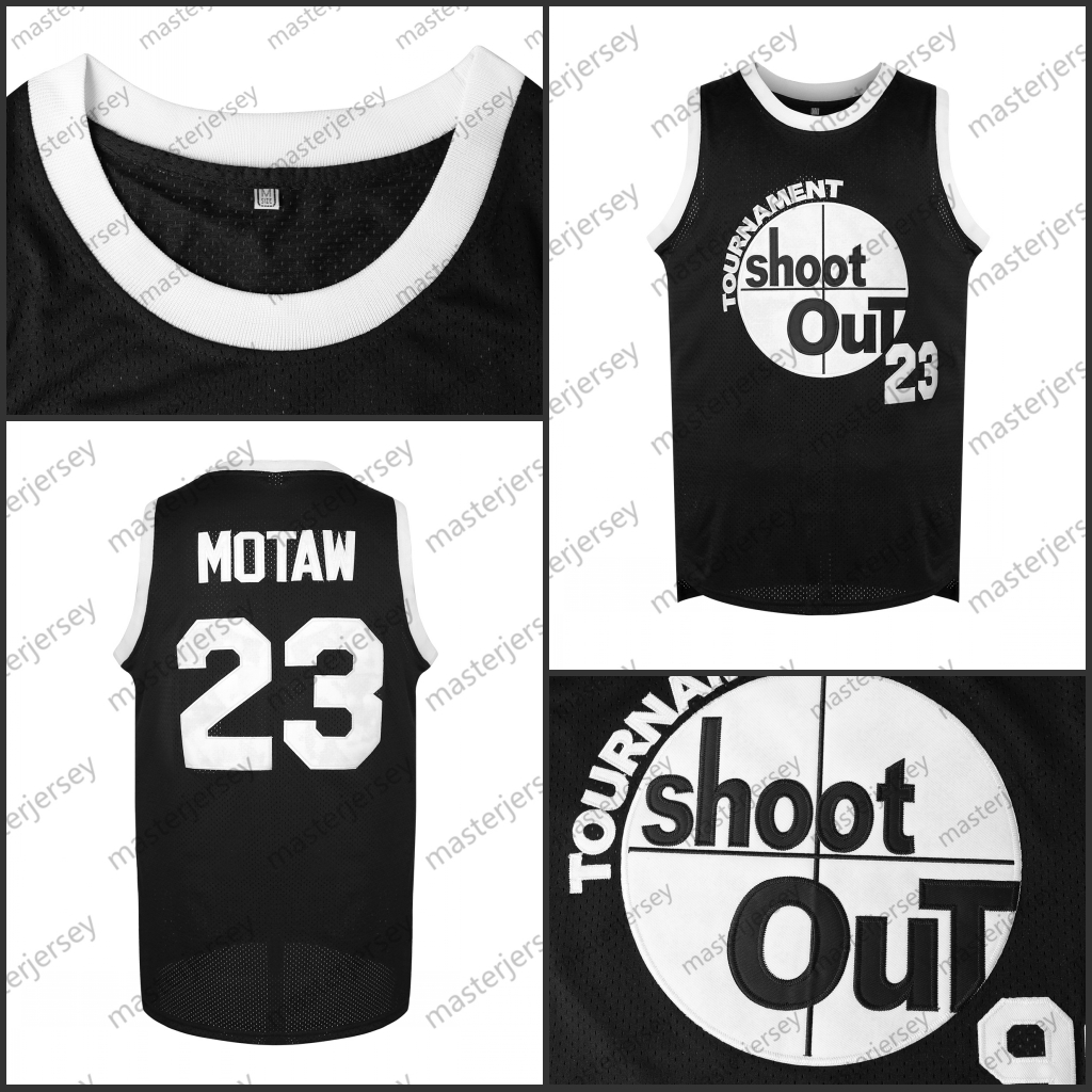 #23 MOTAW Men's Basketball Jersey Sweatshirt - Embroidered Movie Mesh Sleeveless Stitched Spot Goods Jerseys Breathable Slight Stretch Polyester