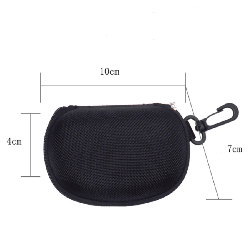 KLASSNU Folding Reading Glasses Case Portable Lightweight EVA Zipper Case Men Women Unisex Folding Sunglasses Box Oxford Fabric