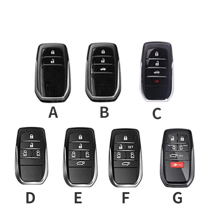 Case Alloy Car Key Cover Holder For Toyota Camry 50 55 Tlc200 Yaris Land ddmysmile Cruiser Prado 150 Auris Rav4 Venza SIENNA VELLFIRE Smile