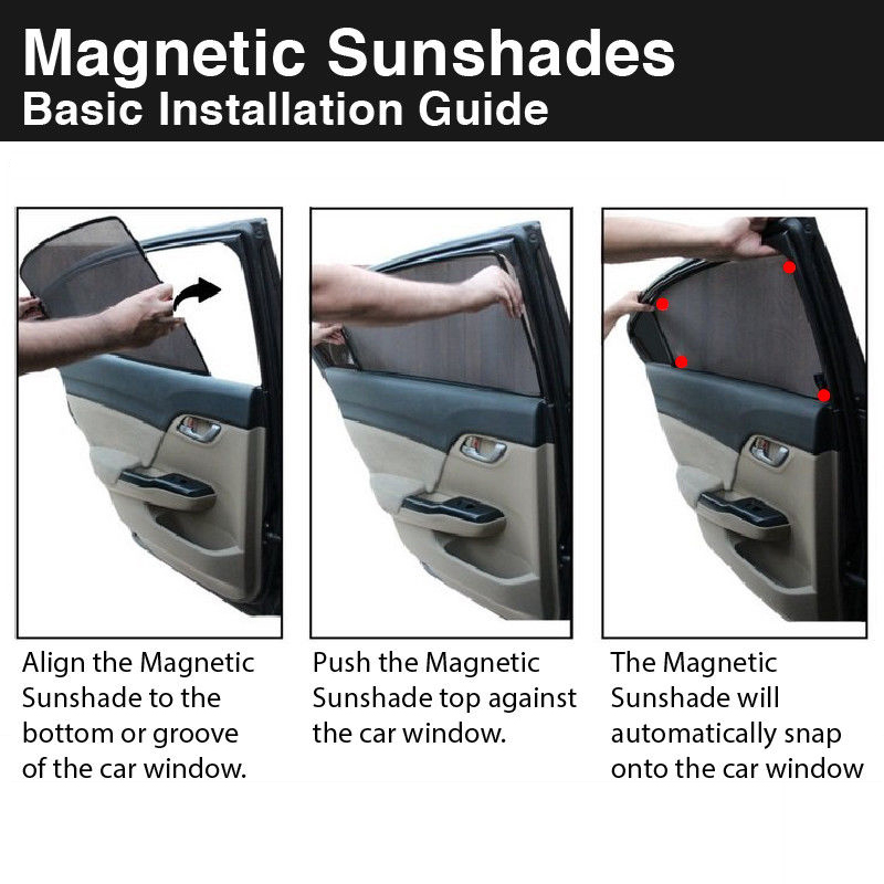For Peugeot 308 T9 2013-2018 Magnetic Car Sunshade Visor Front Windshield Frame Curtain Rear Side Window Sun Shade Shield