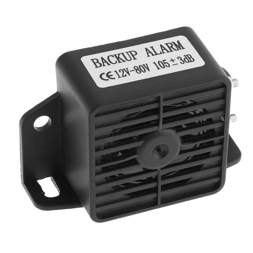 IPX6 12-60V Alarm Waterproof Backup Sound Warning Alarm 107dB Truck Alarm Siren Beeper for Vehicle Reversing Reminder smile