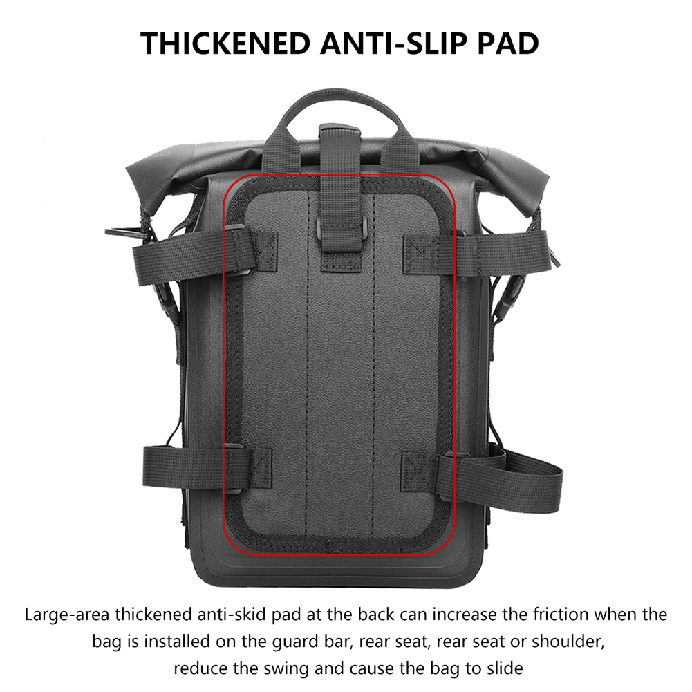RZAHUAHU Motorcycle Bag Multifunctional Bumper Bag Waterproof Large Capacity Anti-slip Motorcycle Seat Bag Motorbike Accessories