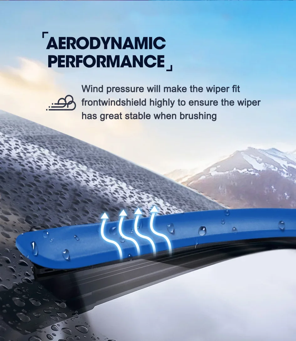 HESITE Wiper Blades Colorful For Mercedes Benz A Class Hatchback W176 W177 V177 A180 A200 A220 A250 A35 A45 2015 2016 2019 2022 smile