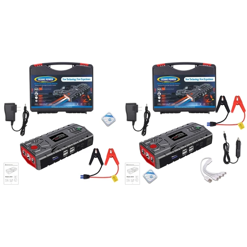 Jump Starter Lighting Air Compressor Starting Tyre Inflator