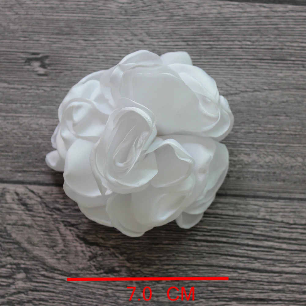 Artificial Flowers Accessory 10Pc/Lot,Vintage For Dresses Apparel,Diy Rosette Fabric Silk ddmysmile Organza Lace Flowers Girl Kid Children Smile