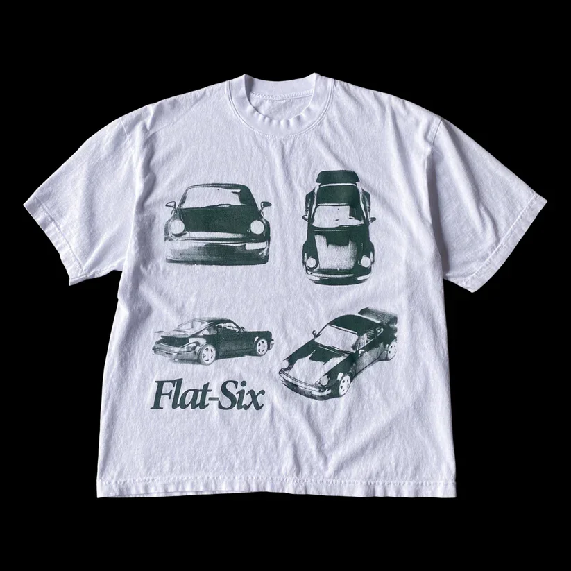 Harajuku Summer Y2k T-shirt Men's Plus Size Retro Car Graphic Print Round Neck T-shirt Short Sleeve Casual Couple Top