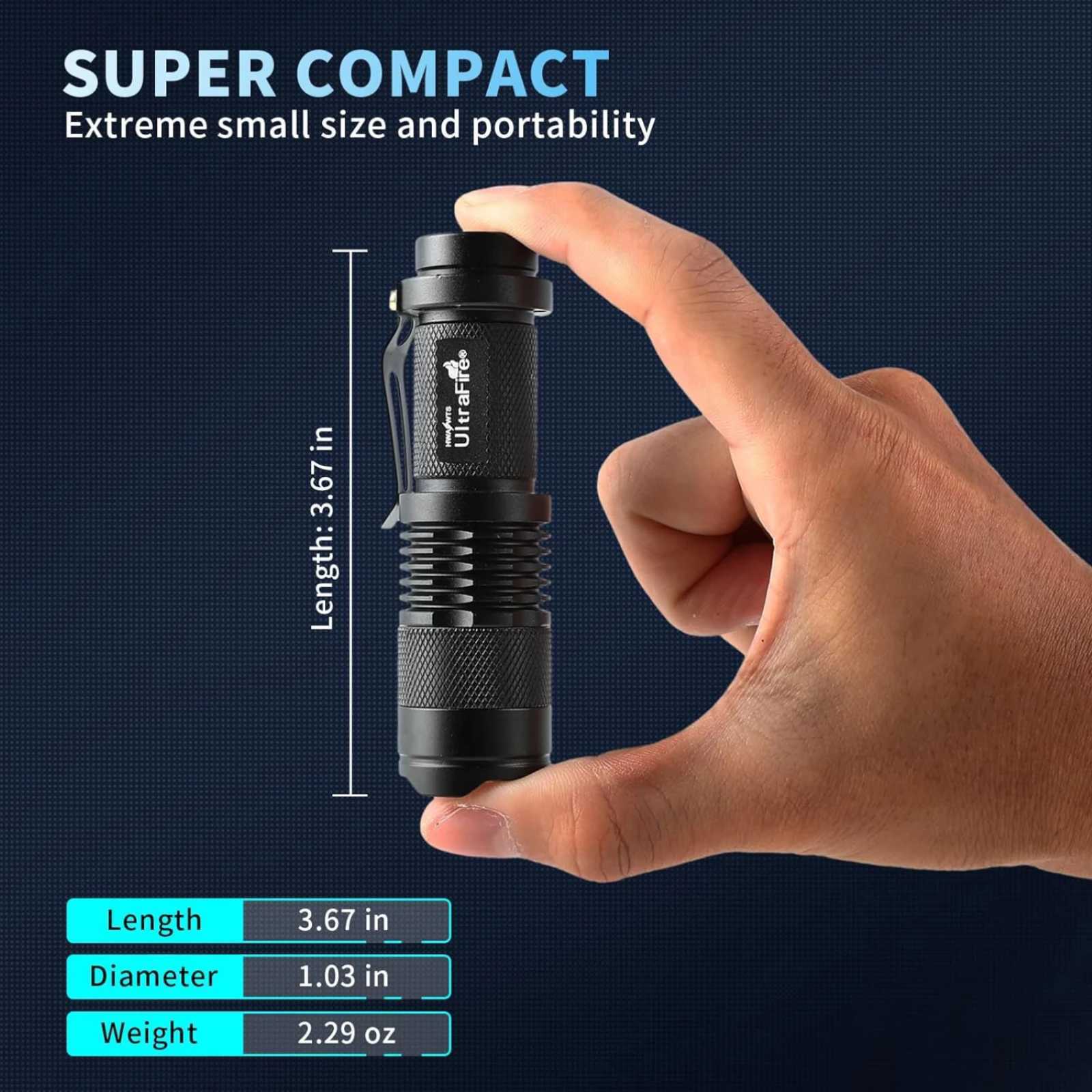 New Arrival TraFire SK68 EDC flashlight 1/3 Mode AA battery light Zoab 14500 flashlight kit mini flashlight charging light Z241109