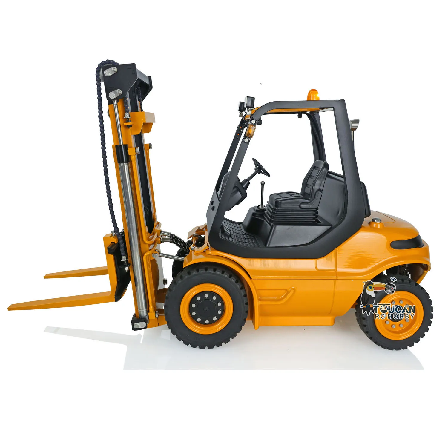 LESU 1/14 RC Hydraulic Forklift Truck Electric Painted Transfer Car Light Sound Outdoors Toys Gifts Model TOUCAN HOBBY THZH1379