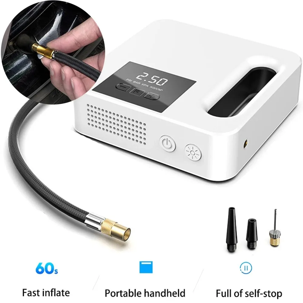 12V Automotive Air Pump Portable Electric 2025 Tire Iator Tyre Pump Digital Display Fast new Iating Auto Car Air Compressor