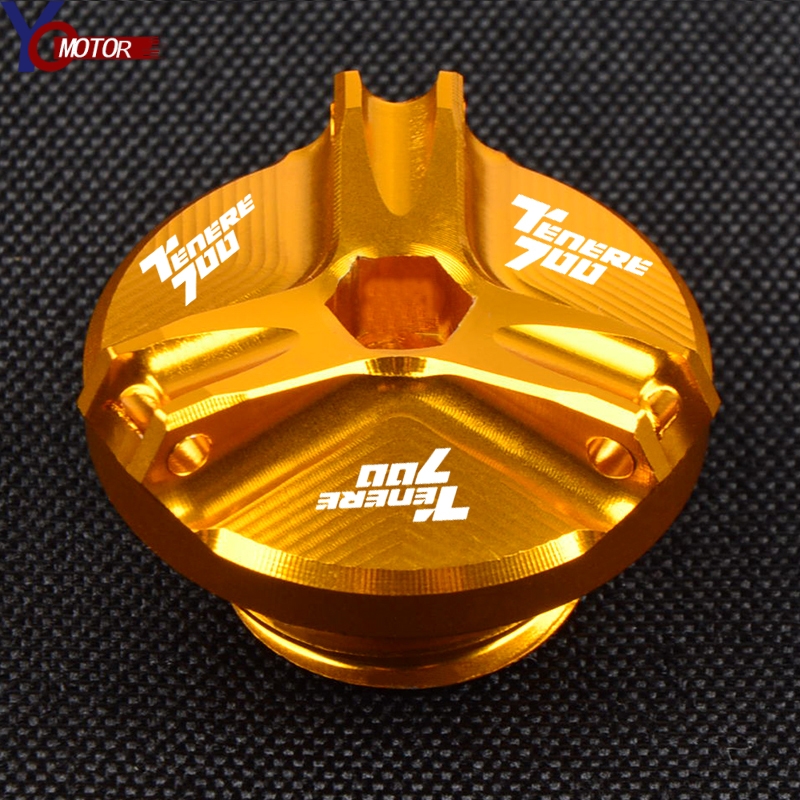 New For YAMAHA TENERE 700 Tenere700 XTZ700 2019-2021 2020 Motorcycle Engine Oil Filter Cup Plug Cover Screw Aluminum Accessories
