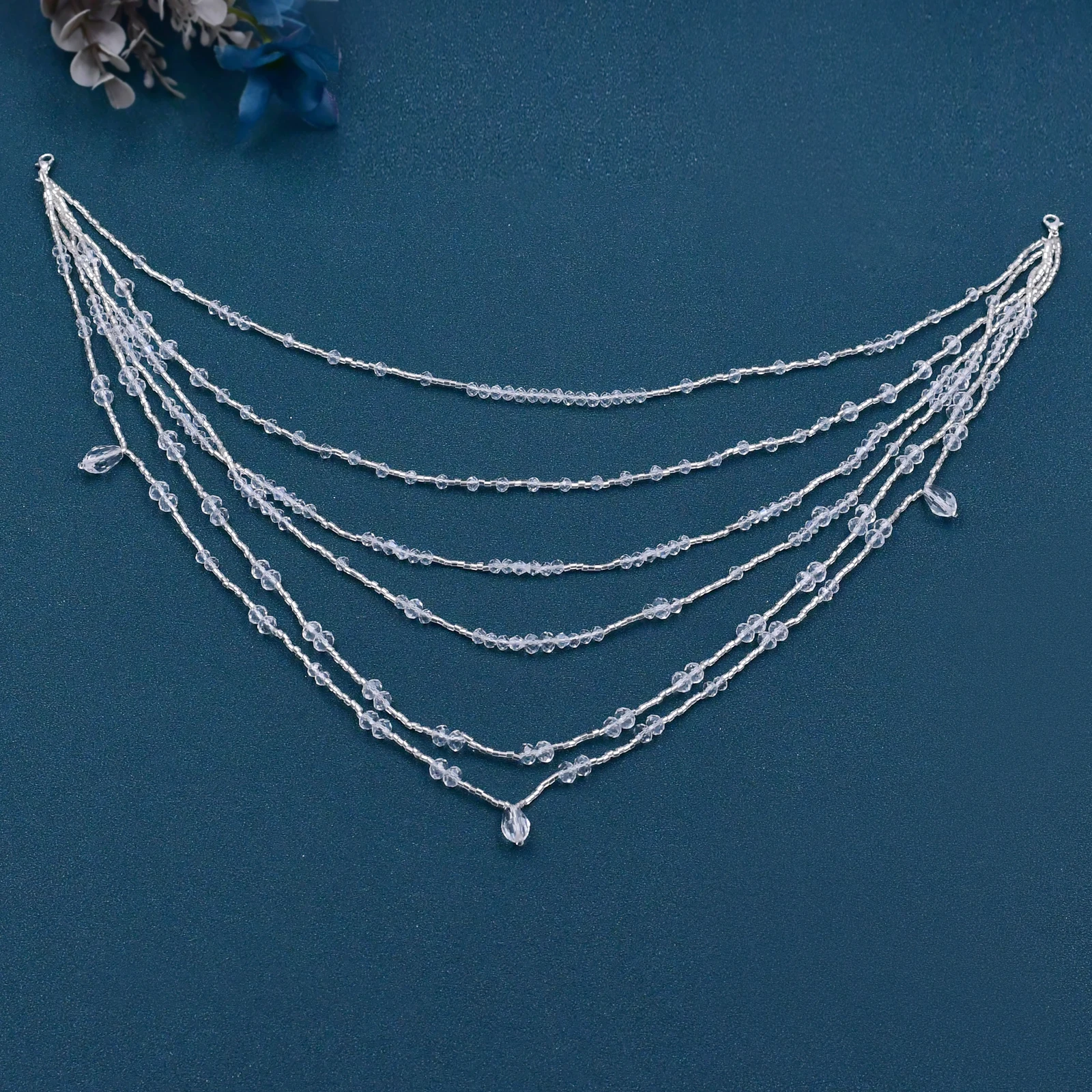 Wraps SG04 with Bridal Rhinestones Bracelet Crystal Beaded Bolero Back Jewelry Body Chain Women Accessories Off Shoulder smile