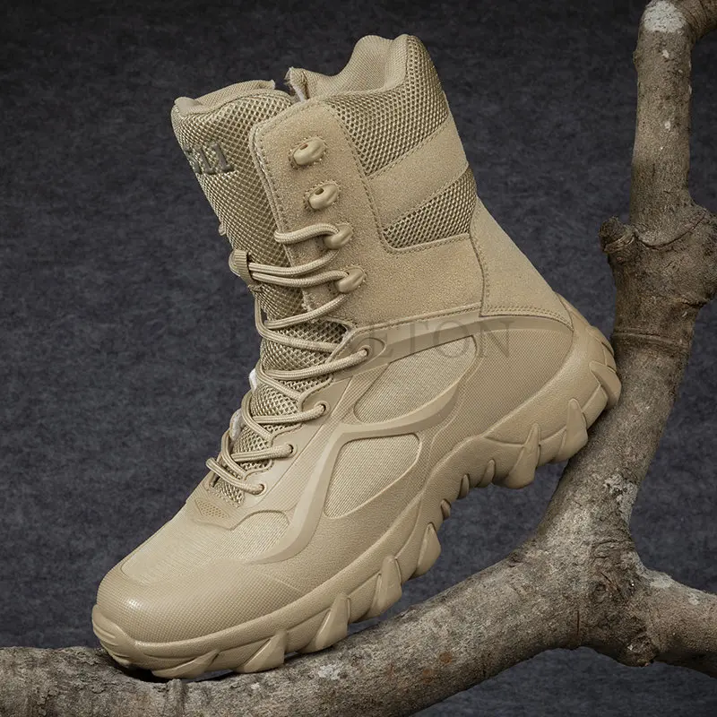 Military Mens Men's Boot Ankle Boot Combat Tactical Big Size 48 Warm Fur Army Boot Male Shoes Work Safety Shoes Motocycle Boots smile