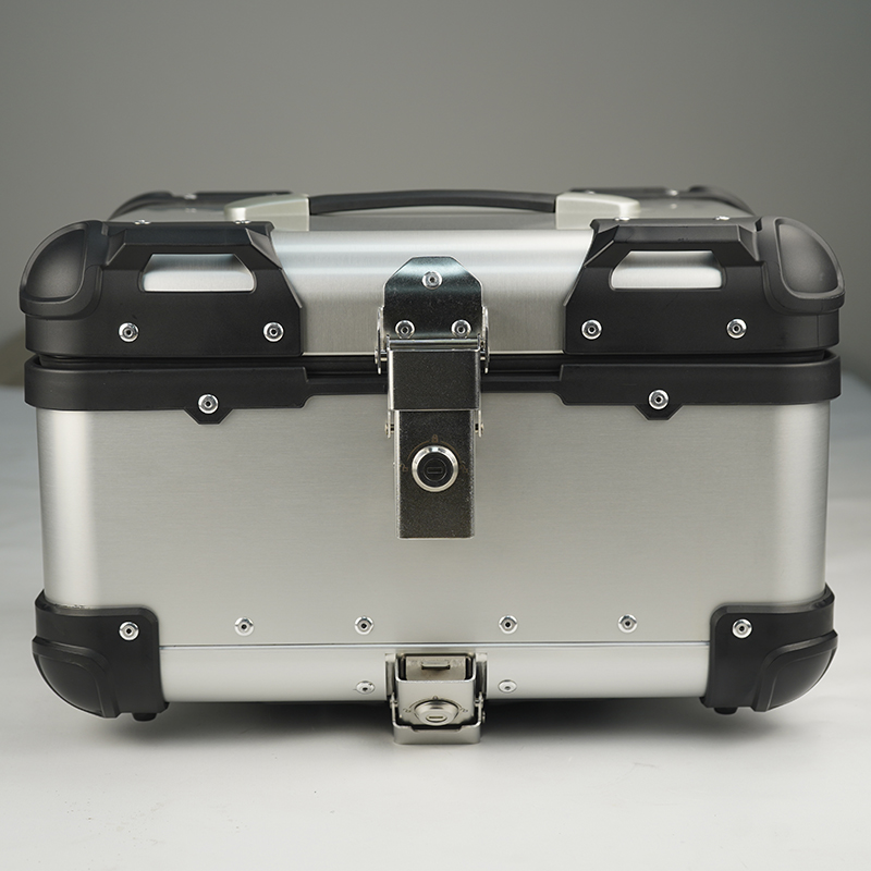 Caja de Herramientas trasera de aluminio para equipaje de motocicleta, accesorio Universal para Honda, Suzuki, Yamaha, BMW, maletero de casco, 35L/45L