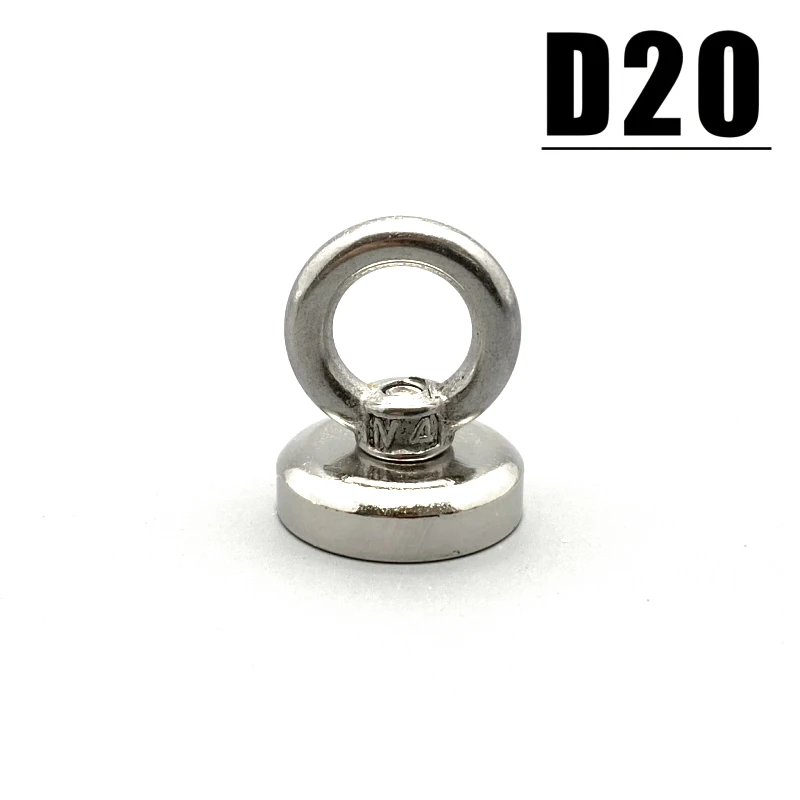 Saage Magnets 1/2/3/5Pcs Hook D20 NdFeB Magnetic Material MAGNET D20mm Strong Super Wall Hanger Steel Imanes smile